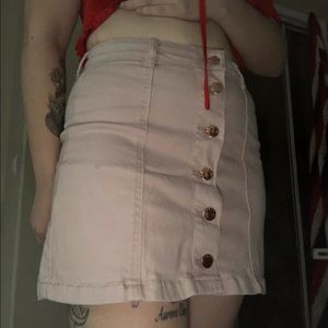 pink forever 21 mini skirt